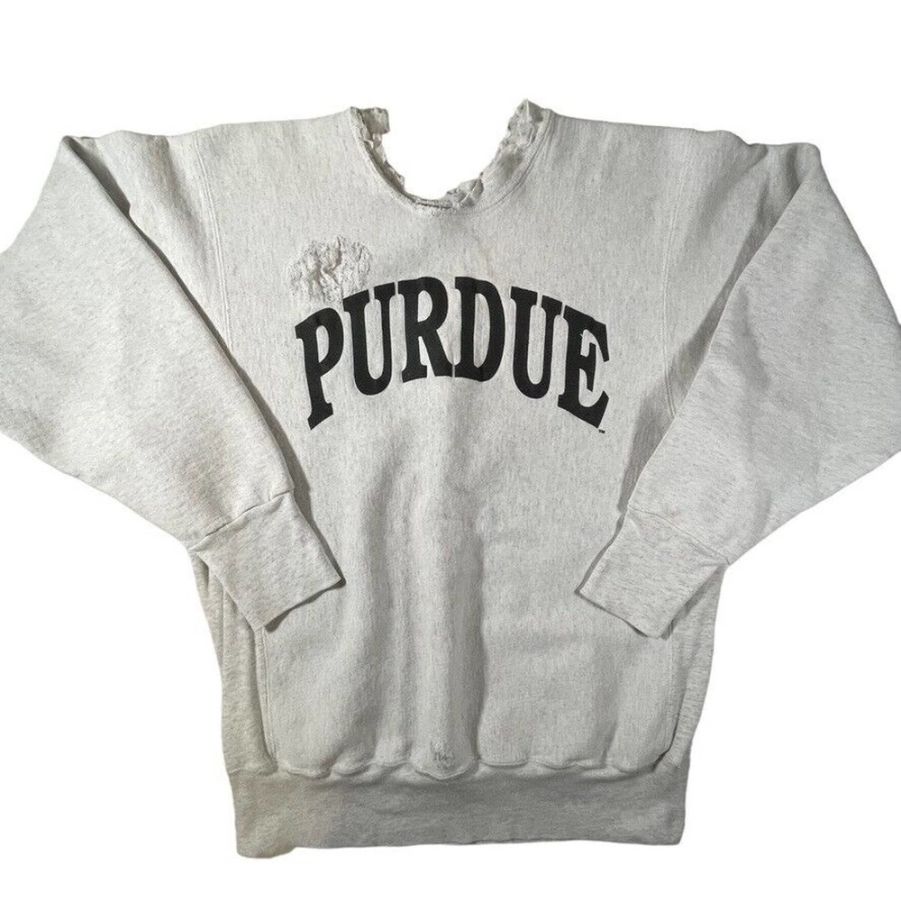 Purdue University Boilermakers 90s vintage crewneck sweatshirt distressed